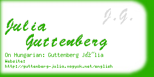 julia guttenberg business card